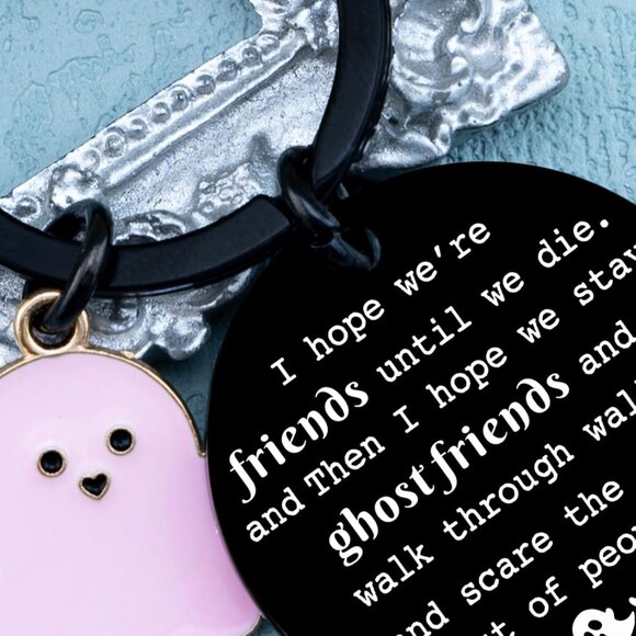 Best Friend Keychains Funny Birthday Gift for Friends Christmas Halloween Gifts - Picture 6 of 7